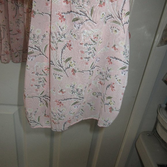 Pretty Little Thing Soft Peach floral top size 14 - Picture 8 of 11